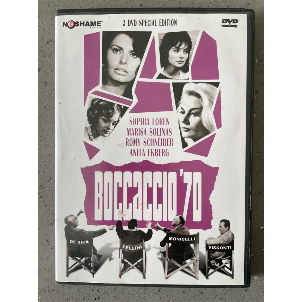 Boccaccio 70 (DVD, 1962 Noshame, 2-Disc Set, Uncut) W/Insert-Sophia Loren